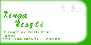 kinga meszli business card